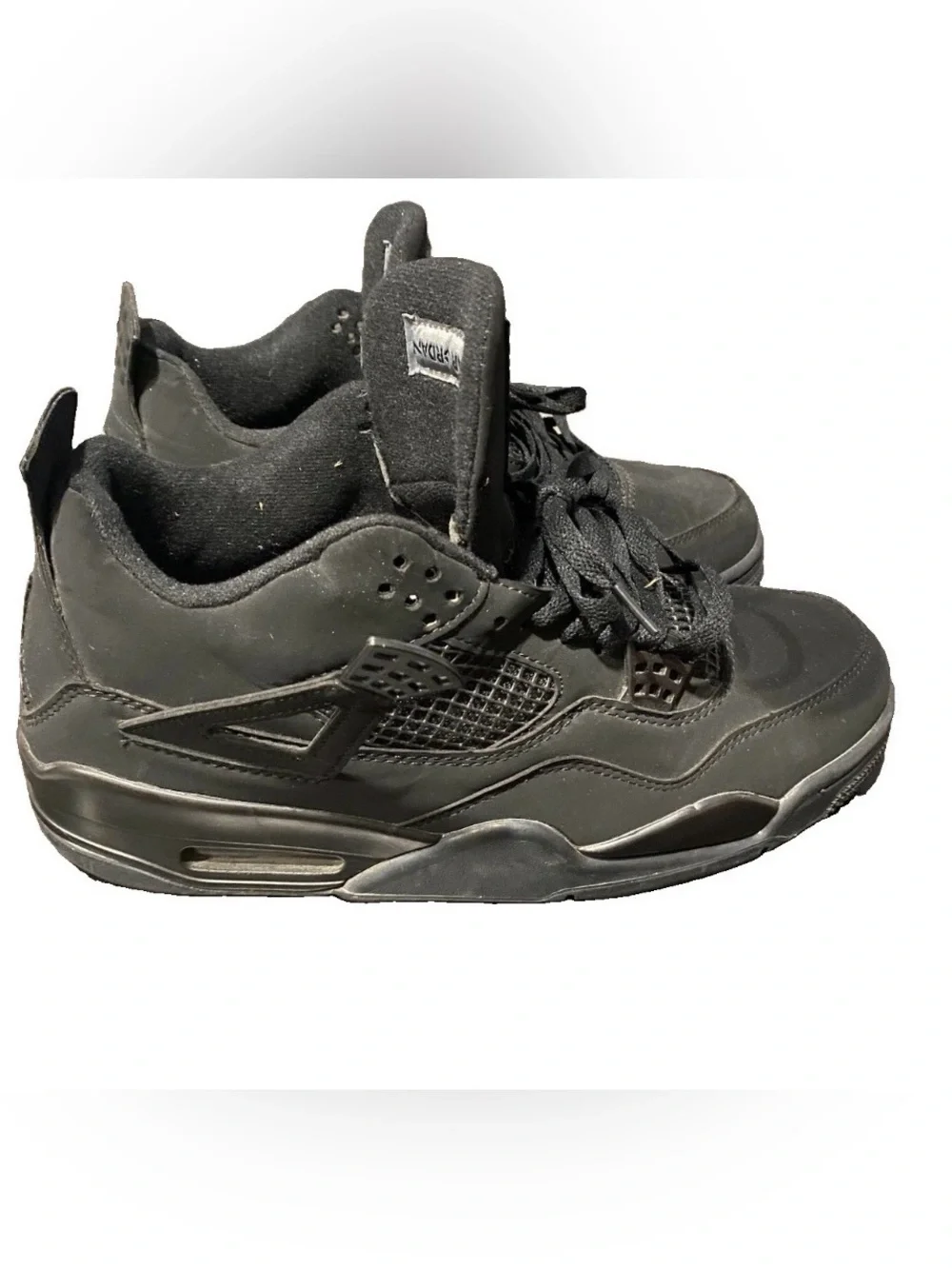 Nike Black Air Jordan 4 Retro Sneakers